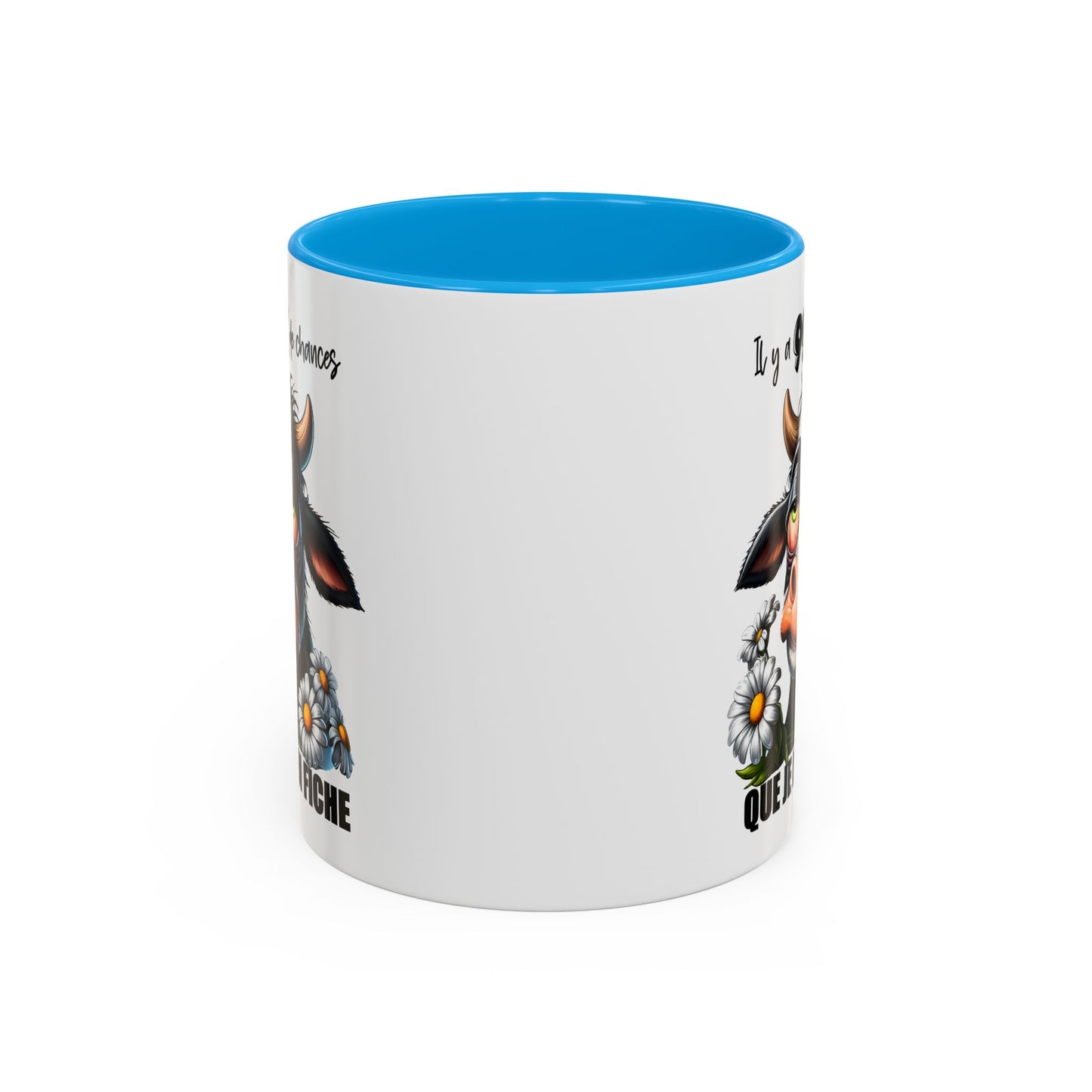 Tasse Il Y A 99% De Chances Que Je M’En Fiche – Mug Humour Vache Drôle Sarcastique 325ml