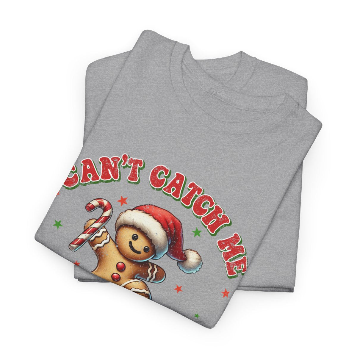 Tee Shirt Noël Pain d'Épice en Skateboard – Can't Catch Me – Pour Homme et Femme