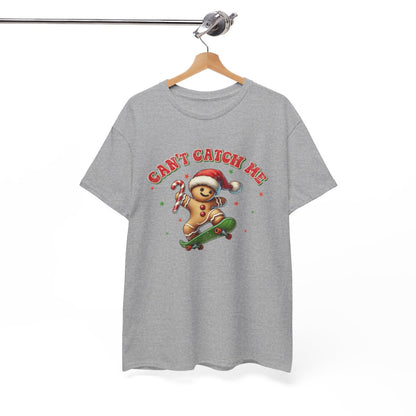 Tee Shirt Noël Pain d'Épice en Skateboard – Can't Catch Me – Pour Homme et Femme