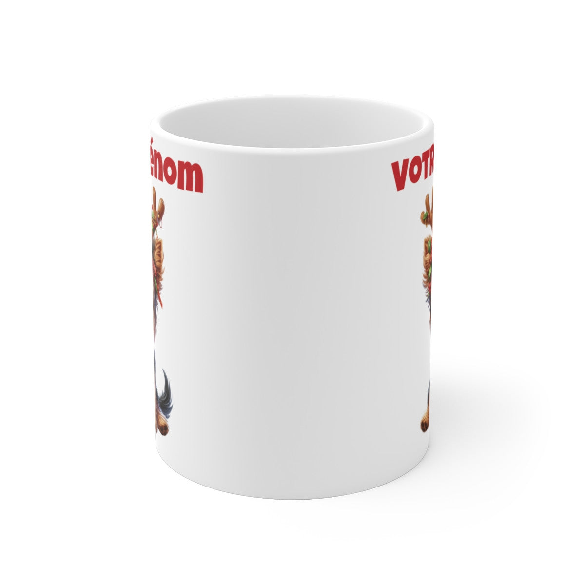 Mug Personnalisable de Noël avec Yorkshire – Idée cadeau pour enfant et Adulte