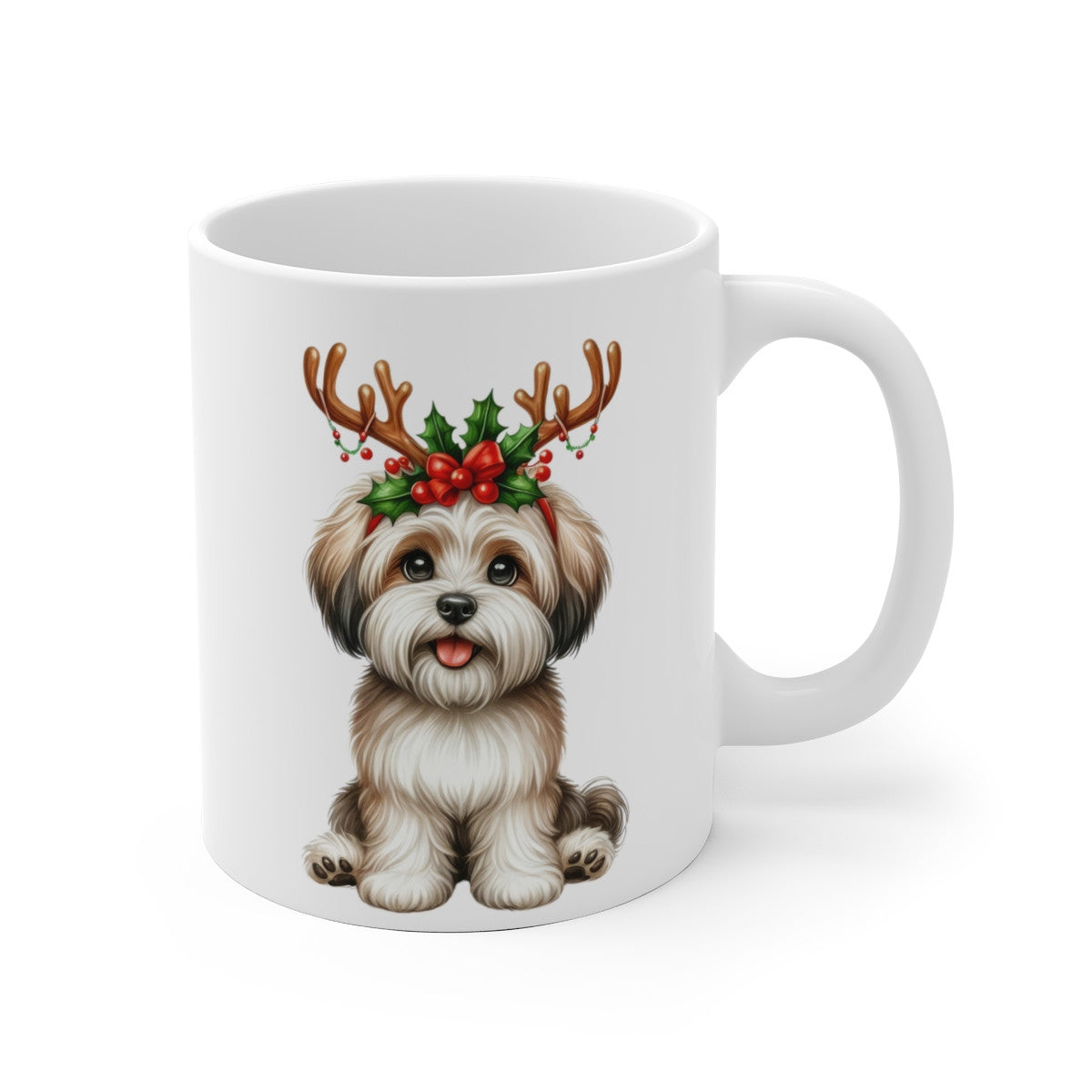 Mug  Chien Yorkshire Terrier de Noël – Cadeau Festif pour Enfant et Adulte