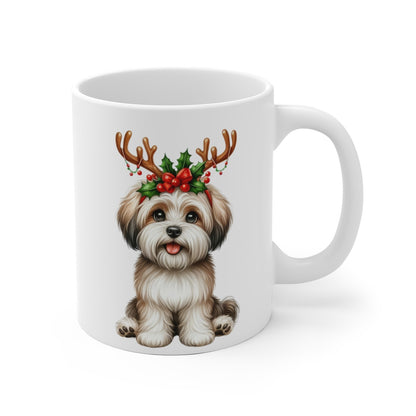 Mug  Chien Yorkshire Terrier de Noël – Cadeau Festif pour Enfant et Adulte
