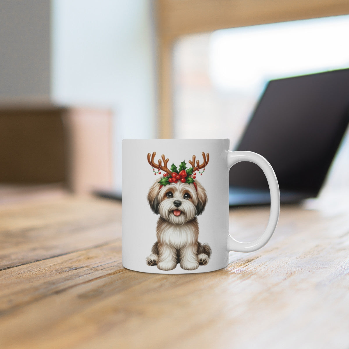 Mug  Chien Yorkshire Terrier de Noël – Cadeau Festif pour Enfant et Adulte