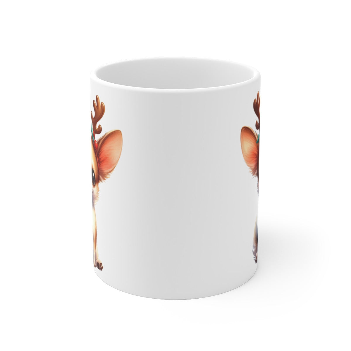 Mug Chien Chihuahua de Noël – Tasse Festive en Céramique pour Enfant et Adulte