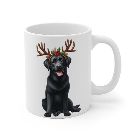 Mug Chien Labrador de Noël – Tasse Festive en Céramique pour Enfant et Adulte