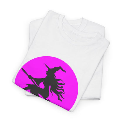 T-shirt Halloween Femme – Design Sorcière sur Balai