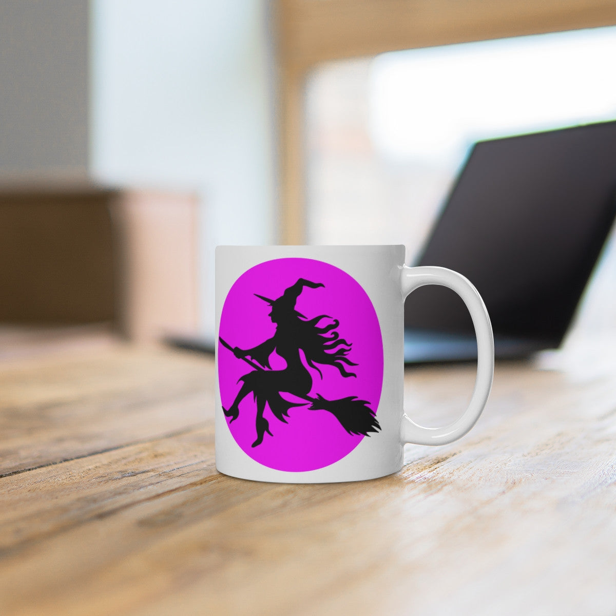 Mug Sorcière  sur un Balai – Halloween pour Enfant et Adulte