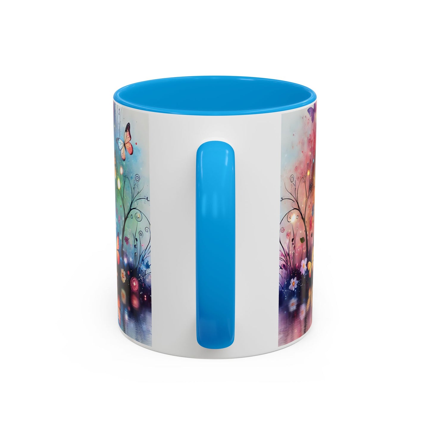 Mug Fée Féérique Papillons – Tasse Fantasy Colorée avec Univers Magique et Lumières Enchantées – Cadeau Féerie 325ml