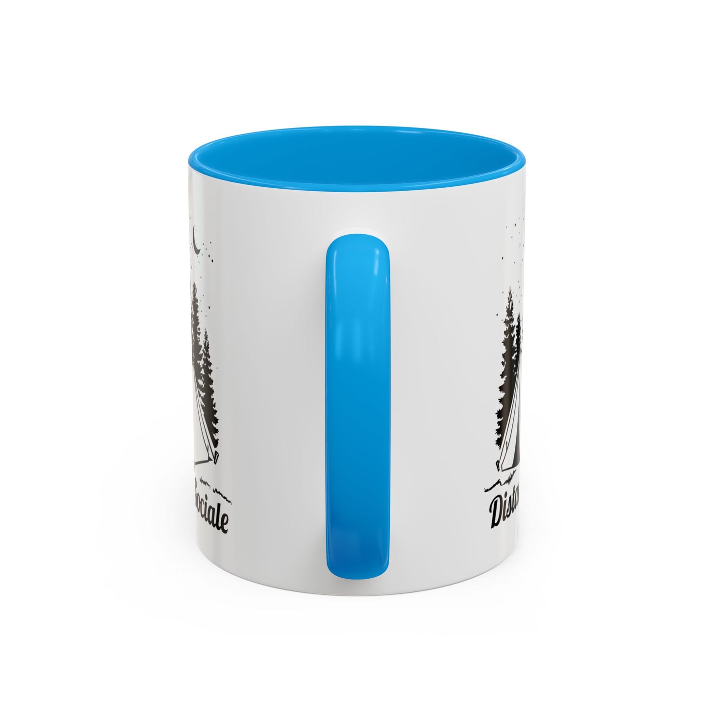 Mug Camping Homme et Femme – Tasse Humour Campeur Nature Forêt – Idée Cadeau Randonnée Bivouac Tente Plein Air Aventurier – 325 ml Noir Bleu Rouge