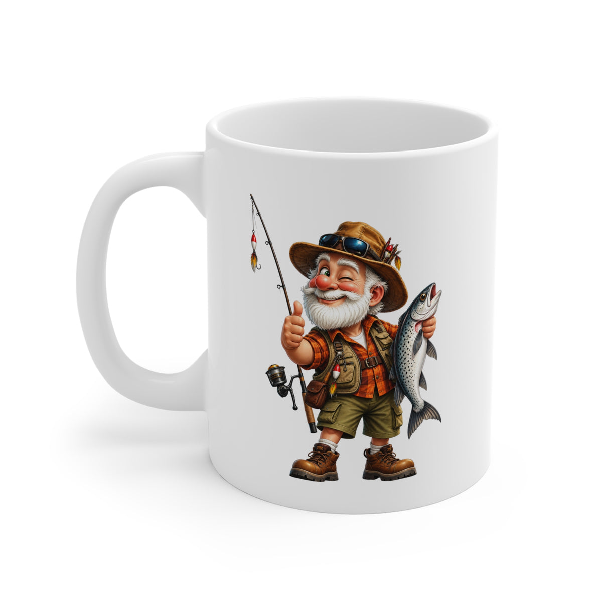 Mug Pêcheur Homme – Tasse Passion Pêche avec Poisson – Cadeau Original Homme – Amateur de Pêche