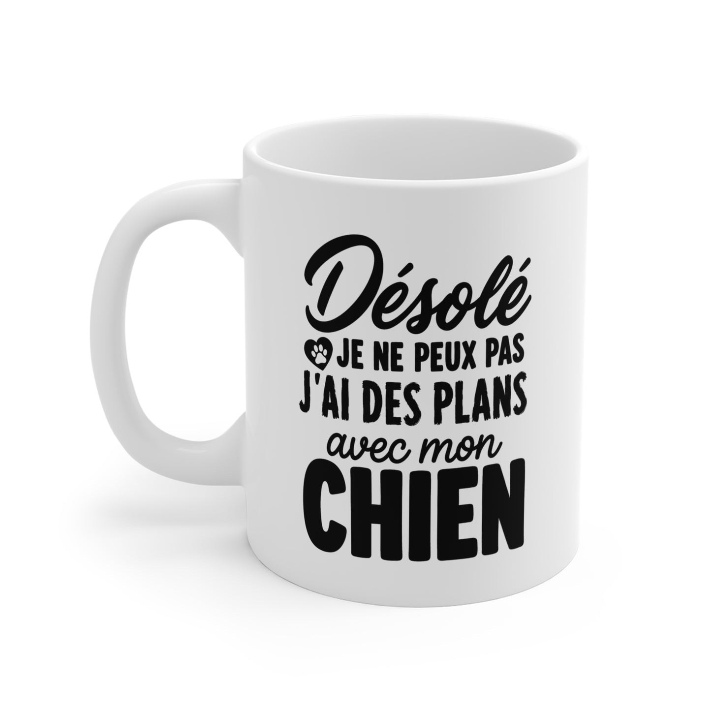Mug Chien Homme et Femme – Tasse Humour pour Maître et Maîtresse – Cadeau Amoureux des Chiens – Idée Cadeau Propriétaire de Chien et Passionné d’Animaux – 325 ml