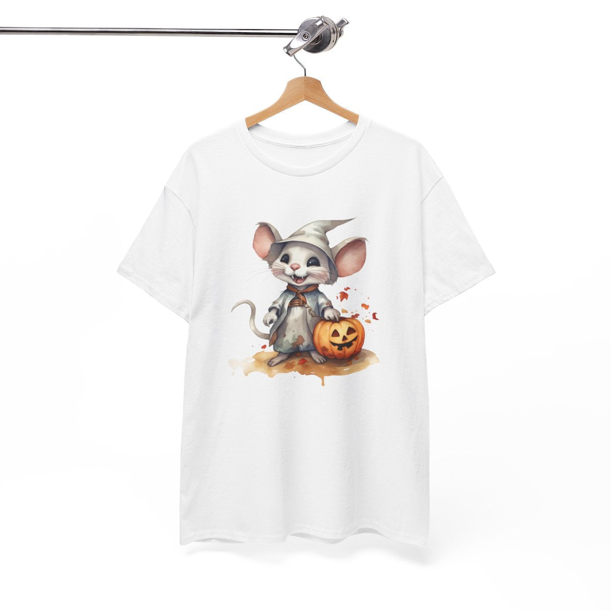 T-shirt Halloween avec Souris Sorcière – Pour Homme et Femme