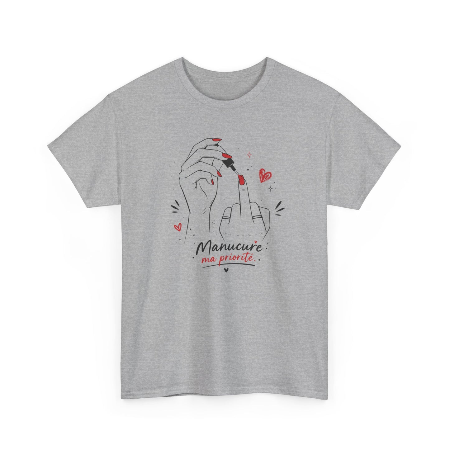 Tee-Shirt Femme Manucure Ongles Nail Art – Cadeau Prothésiste Ongulaire Esthéticienne Nail Artist – Idée Cadeau Beauté