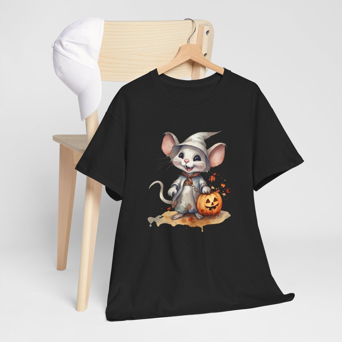 T-shirt Halloween avec Souris Sorcière – Pour Homme et Femme