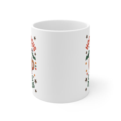Mug Halloween Citrouille 325ml – Tasse Céramique “Hocus Pocus I Need Coffee to Focus” – Cadeau Café