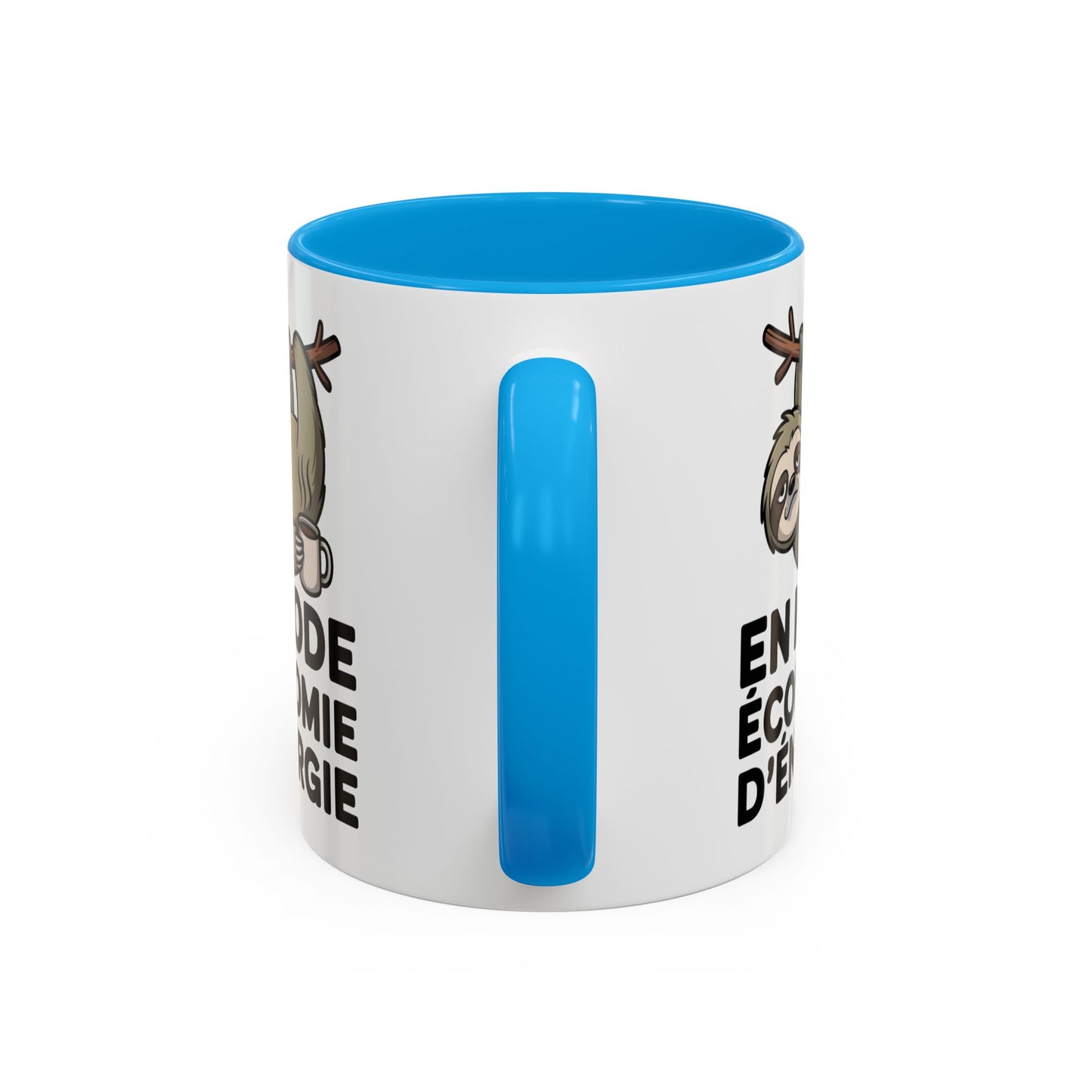 Mug Drôle En Mode Économie d’Énergie – Tasse Humoristique Paresseux Café – Cadeau Humour Bureau Fatigue 325ml