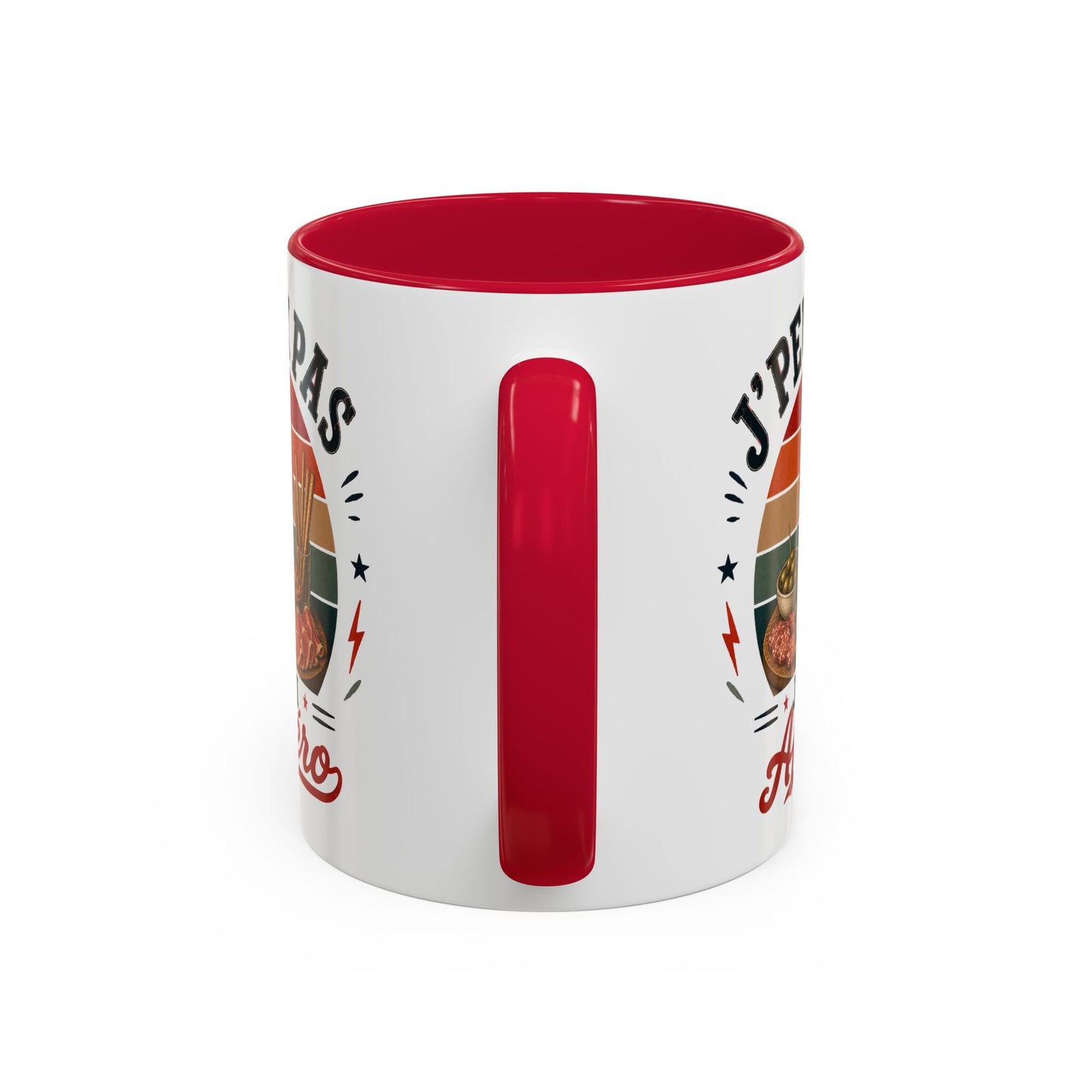 Tasse J’Peux Pas J’Ai Apéro – Mug Humour Apéritif Vintage – Cadeau Convivialité Homme Femme 325ml