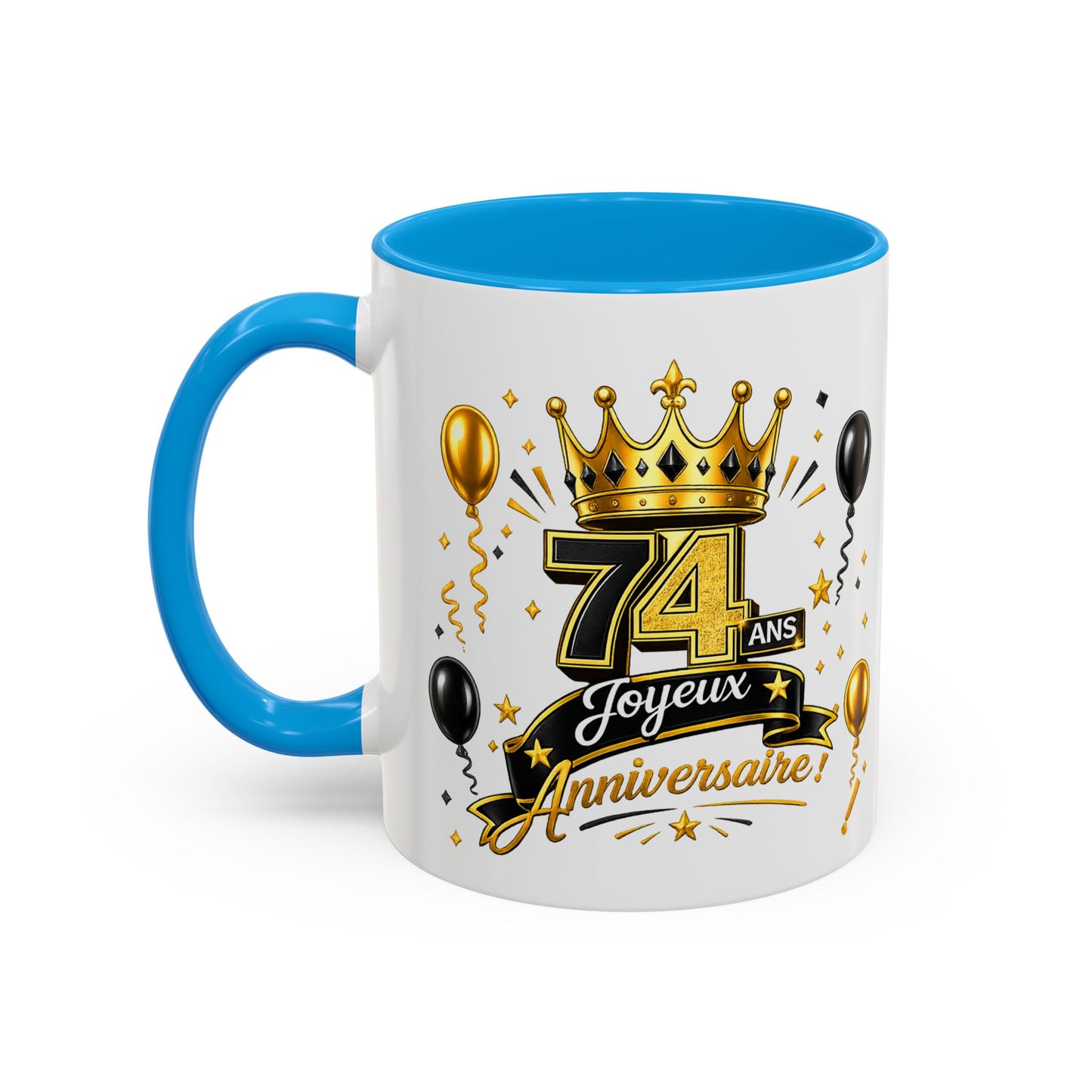 Mug Joyeux 74 Ans – Tasse Anniversaire 74 Ans – Cadeau Original pour Femme Homme – Idée Cadeau 74e Anniversaire