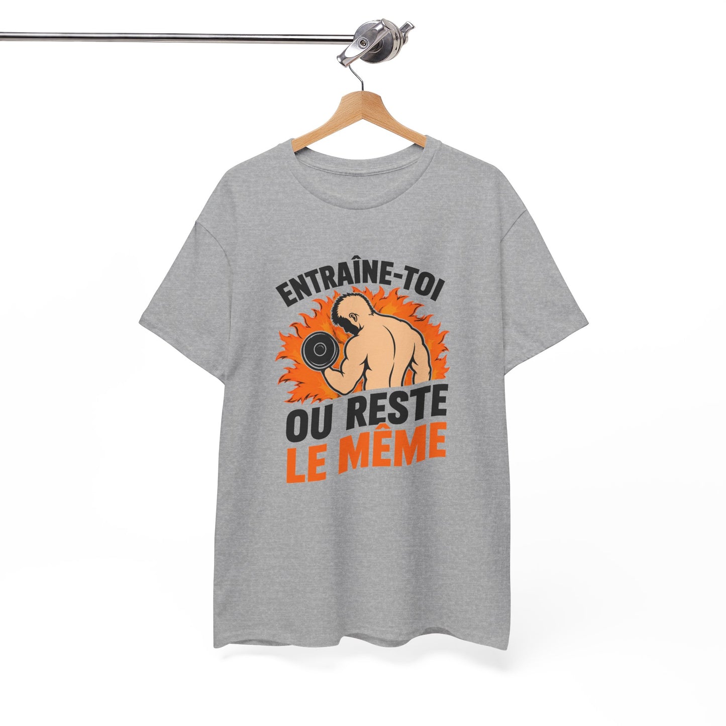 T-Shirt Homme Musculation Fitness – Entraînement Force Motivation Sport – Cadeau Muscu Homme