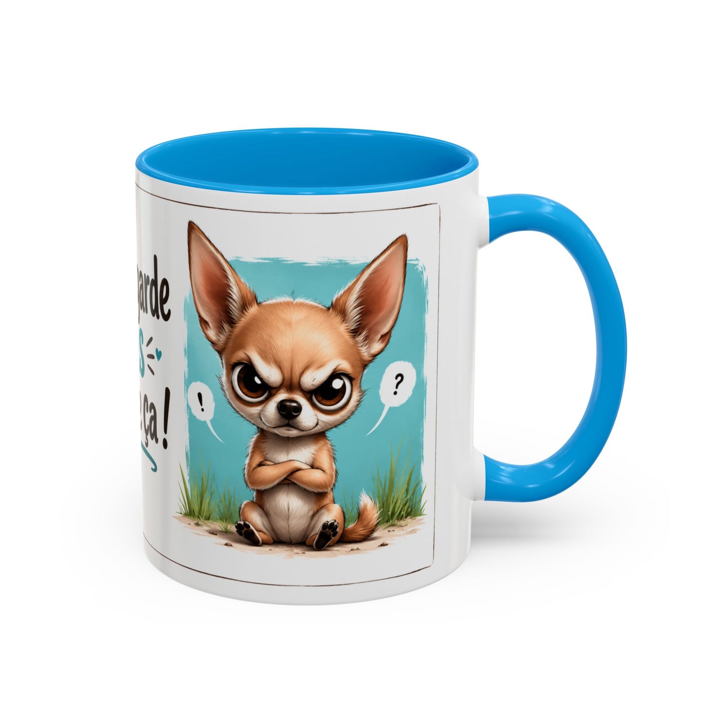 Tasse Me Regarde Pas Comme Ça – Mug Chihuahua Humour – Cadeau Original Amoureux des Chiens 325ml