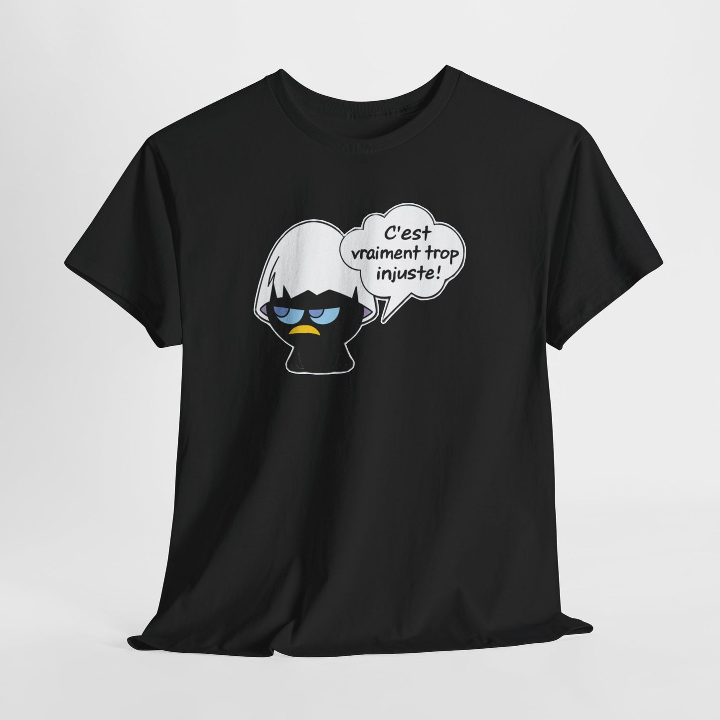 Tee-Shirt Humour  Calimero Râleur Homme Femme – C'est Vraiment Trop Injuste – Cadeau Drôle Personne Boudeuse Mécontente