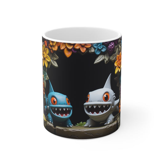Mug Design Requin - Mug  Thème Requin - Cadeau Parfait pour les Amoureux des Requins