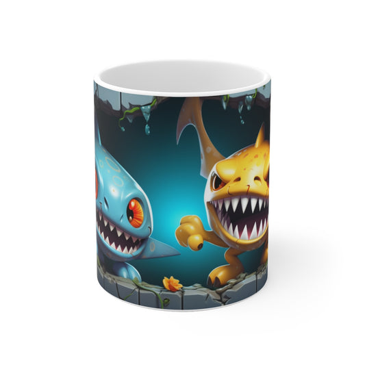 Mug Design Requin - Mug Fun Thème Requin - Cadeau Parfait pour les Amoureux des Requins