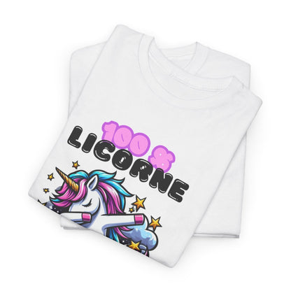 T shirt Femme 100% Licorne – Licorne qui Dab sur un Nuage