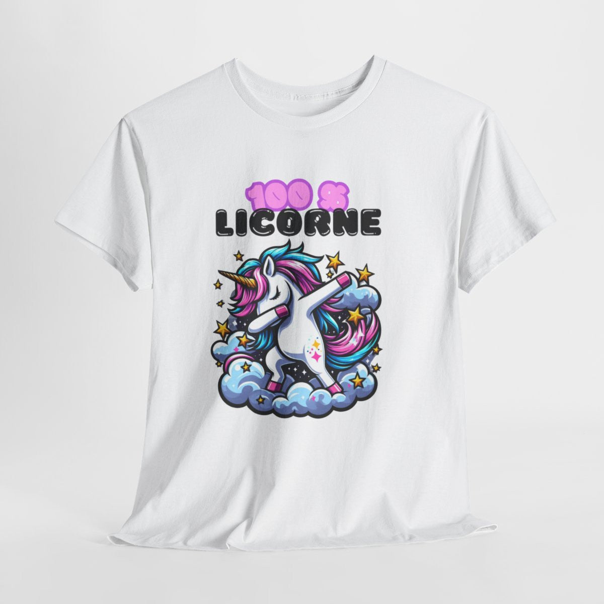 T shirt Femme 100% Licorne – Licorne qui Dab sur un Nuage