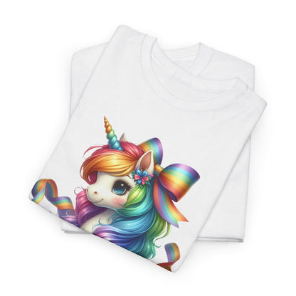 Tee shirt Femme Licorne avec Ruban – Design Féminin et Magique T shirt