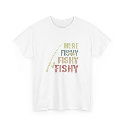 T-shirt Here Fishy Fishy Fishy – Pour Homme et Femme