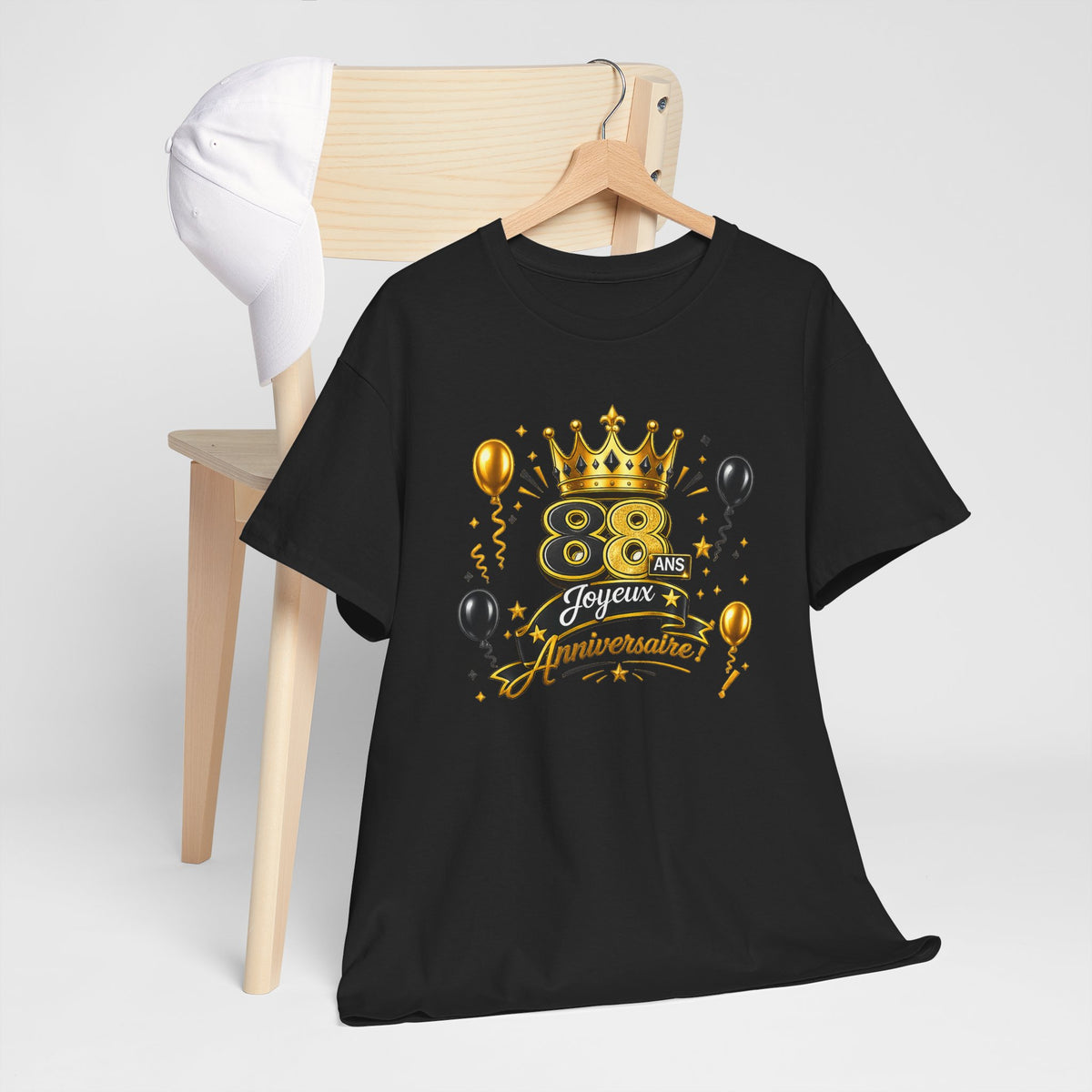 Tee Shirt Anniversaire 88 Ans Homme et Femme – Joyeux Anniversaire – Cadeau 88 Ans