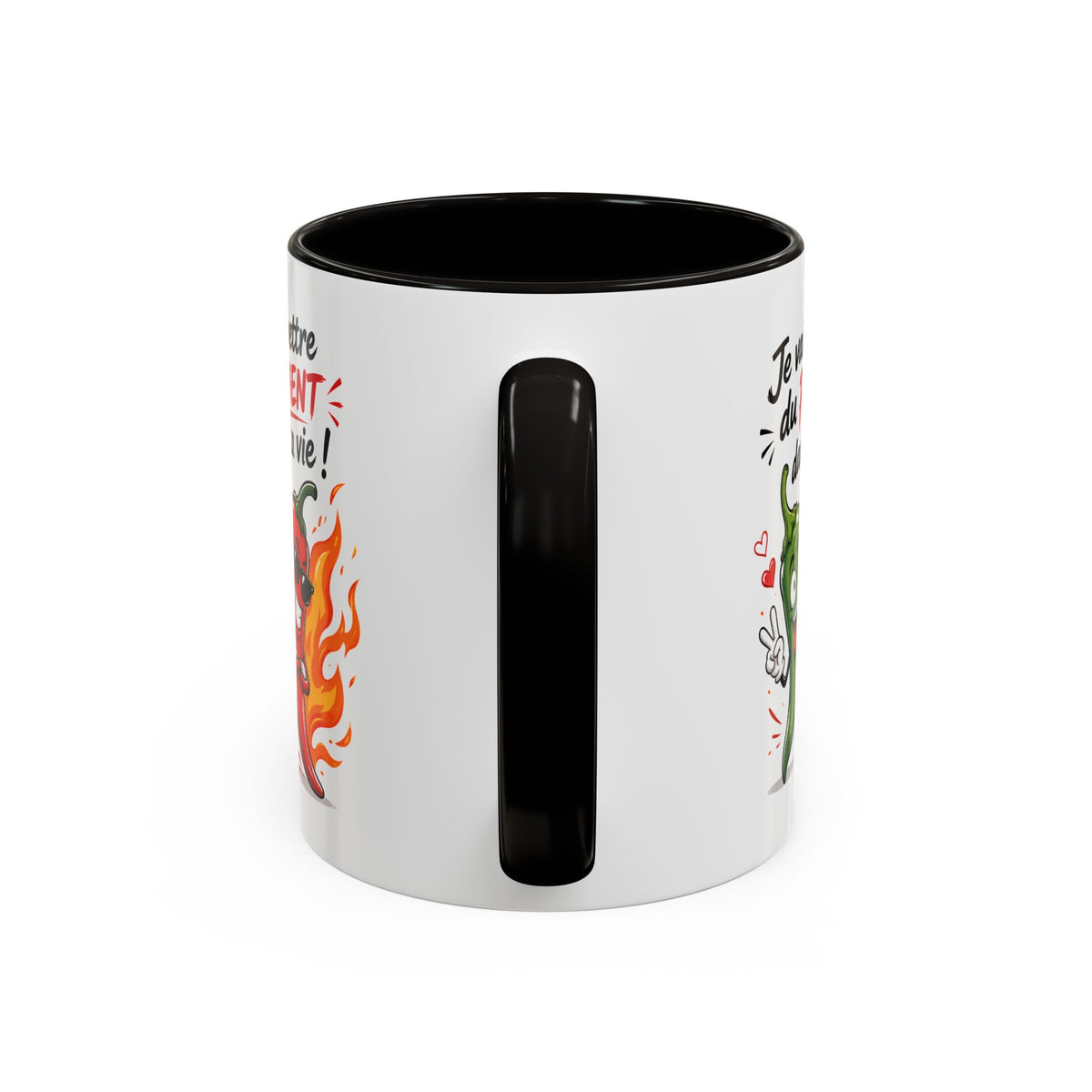 Mug Je Vais Mettre du Piment dans ta Vie – Tasse Humour Piment – Cadeau Drôle et Original Homme Femme Noir Bleu Rouge