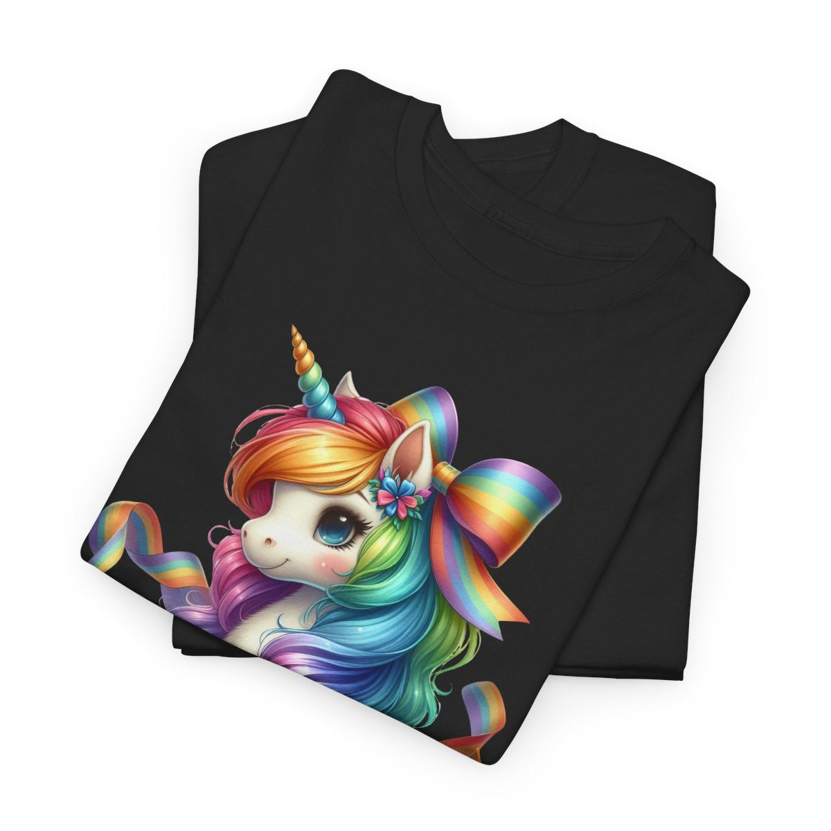 Tee shirt Femme Licorne avec Ruban – Design Féminin et Magique T shirt