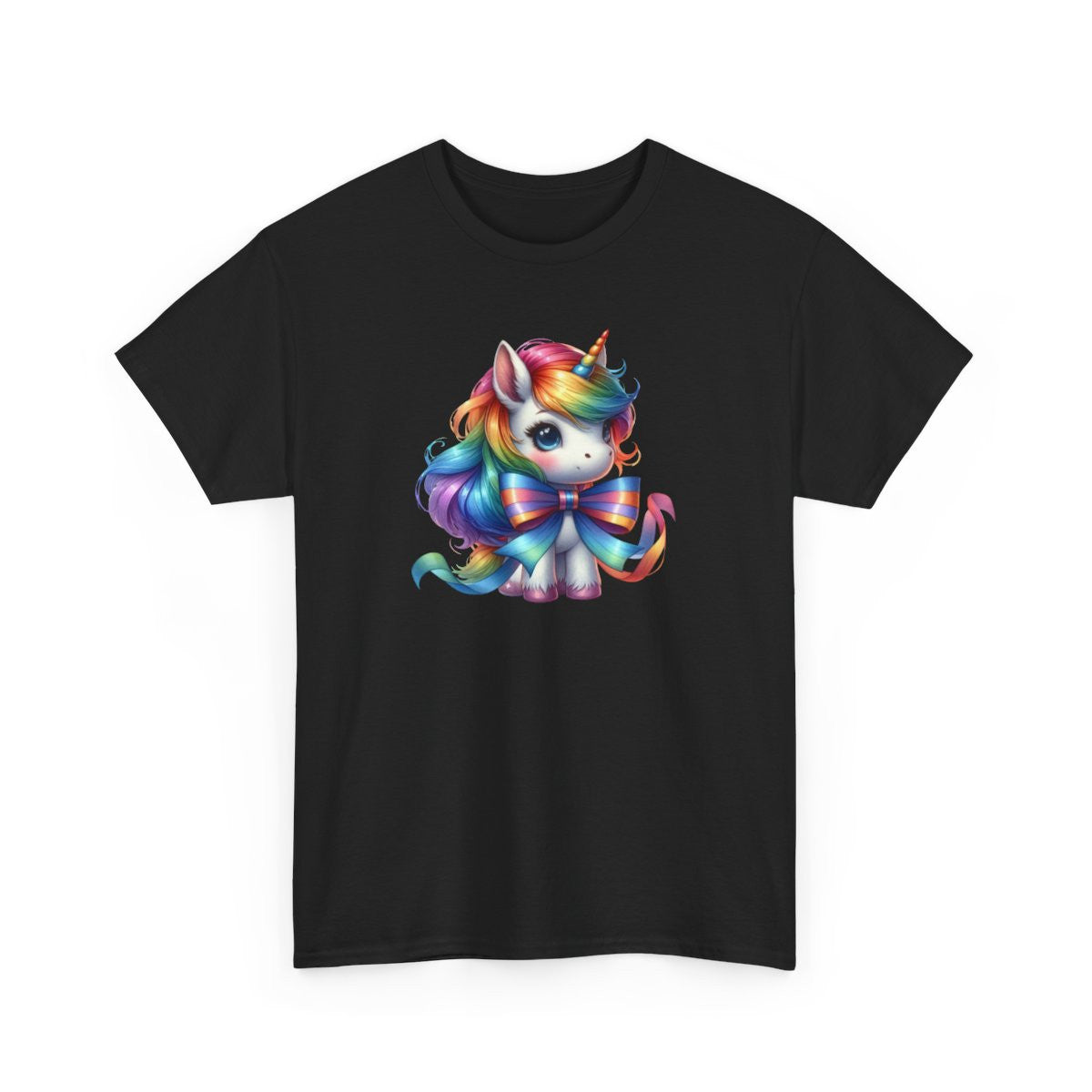 T-shirt Femme Licorne avec Ruban – Design Féminin et Magique