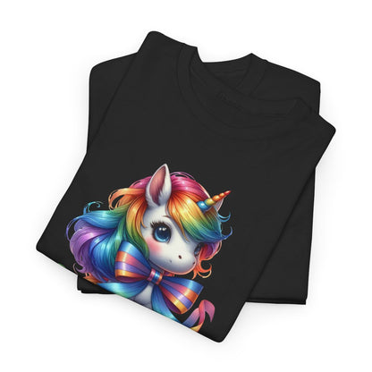 T-shirt Femme Licorne avec Ruban – Design Féminin et Magique