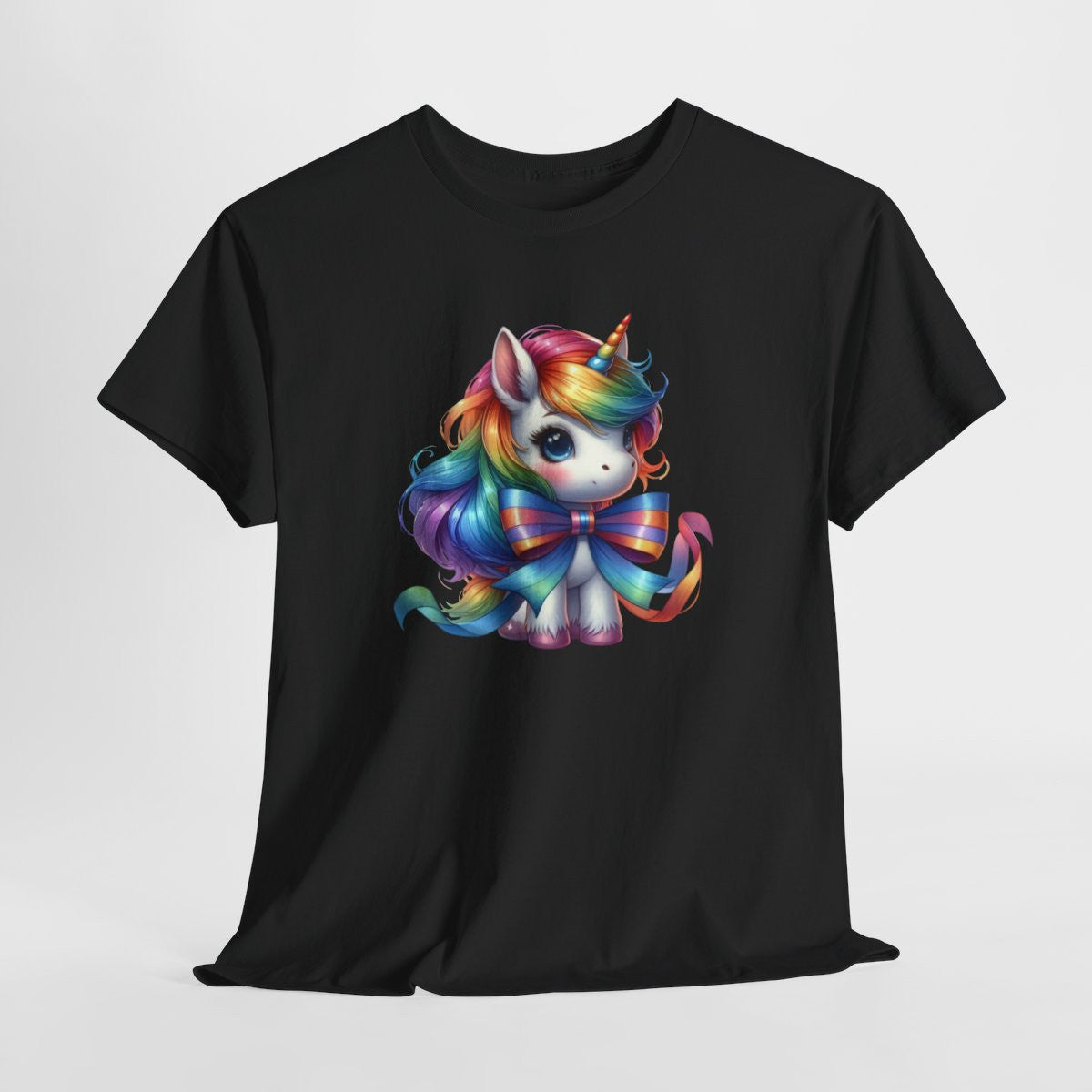 T-shirt Femme Licorne avec Ruban – Design Féminin et Magique