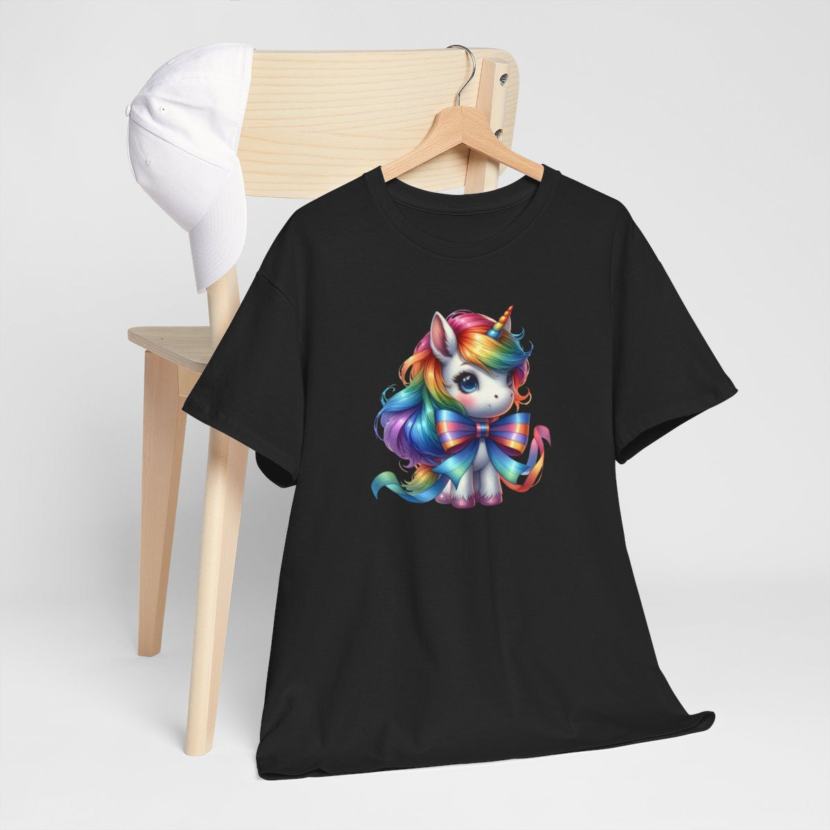 T-shirt Femme Licorne avec Ruban – Design Féminin et Magique
