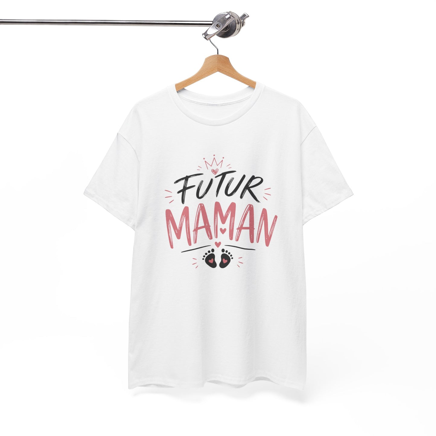 T-Shirt Femme Futur Maman – Tee Shirt Grossesse Cadeau Future Maman Bébé Naissance Idée Cadeau Femme Enceinte