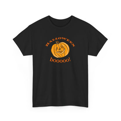 T-shirt Halloween Boooo! avec Citrouille – Pour Homme et Femme