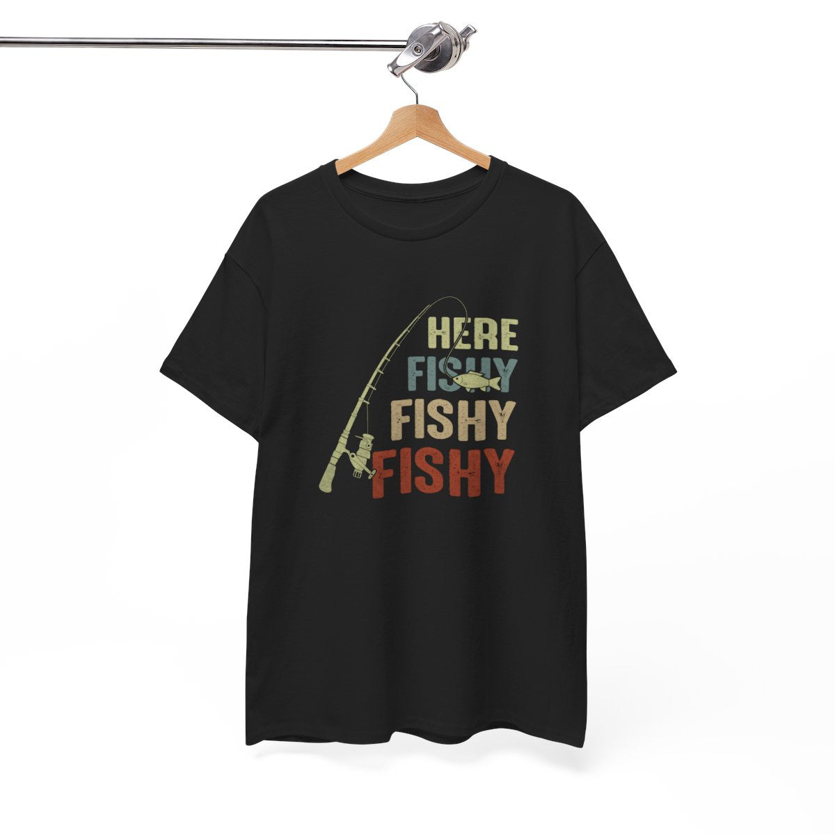 T-shirt Here Fishy Fishy Fishy – Pour Homme et Femme