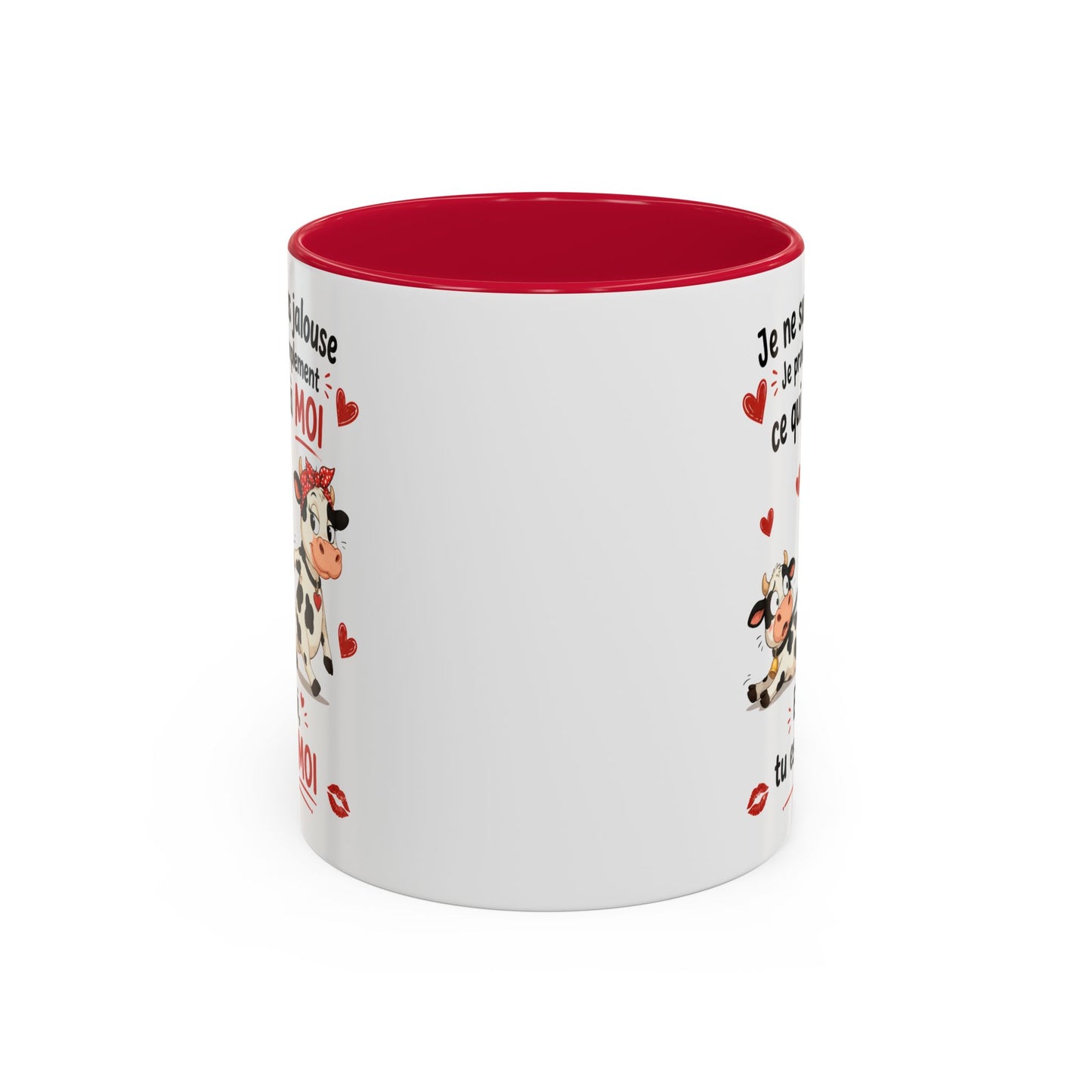 Tasse Vache Couple Humour – Mug Animaux Amoureux Drôle – Cadeau Couple Original 325ml