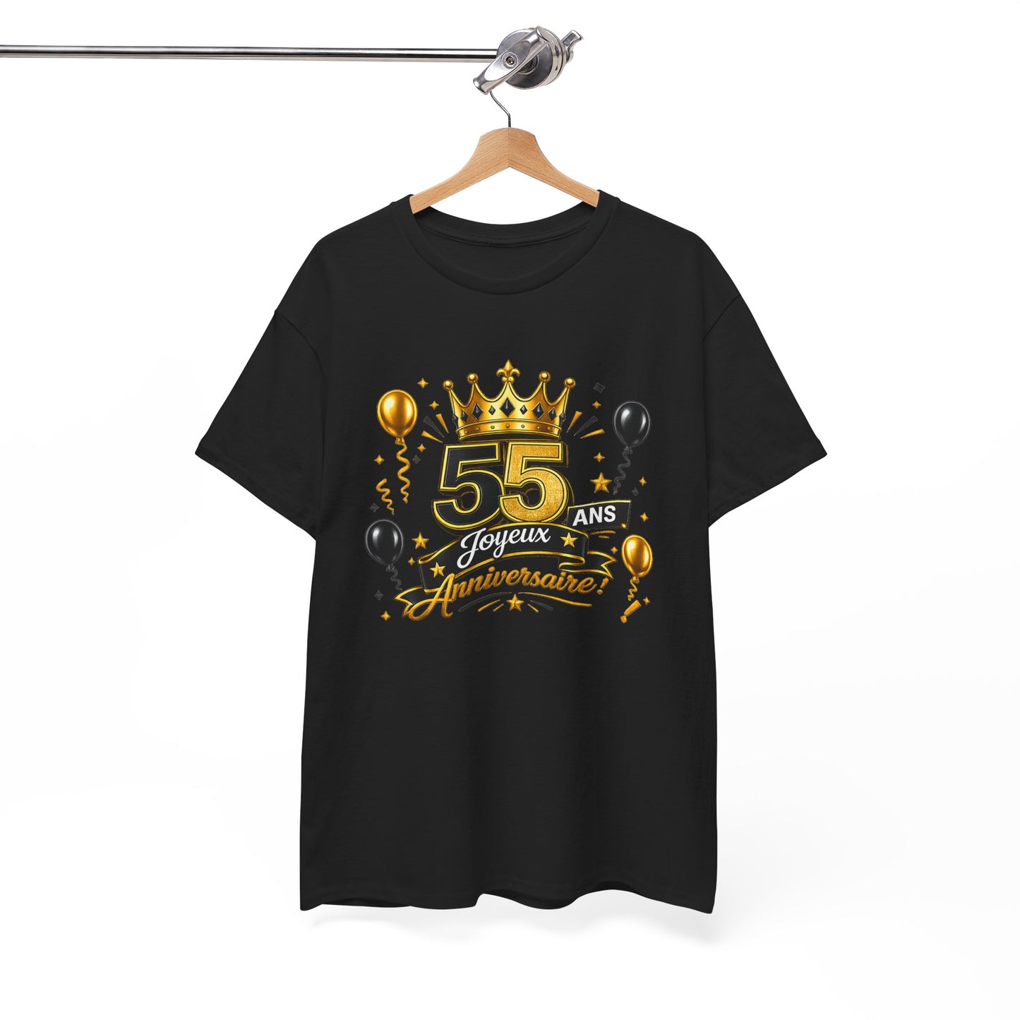 Tee Shirt Anniversaire 55 Ans Homme et Femme – Joyeux Anniversaire – Cadeau 55 Ans
