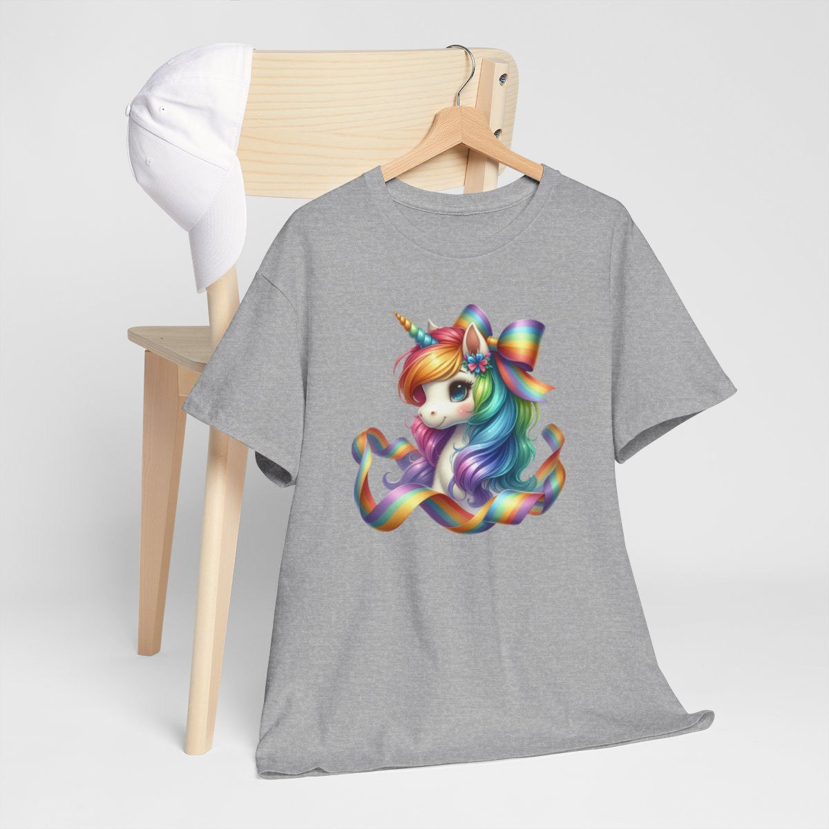 Tee shirt Femme Licorne avec Ruban – Design Féminin et Magique T shirt