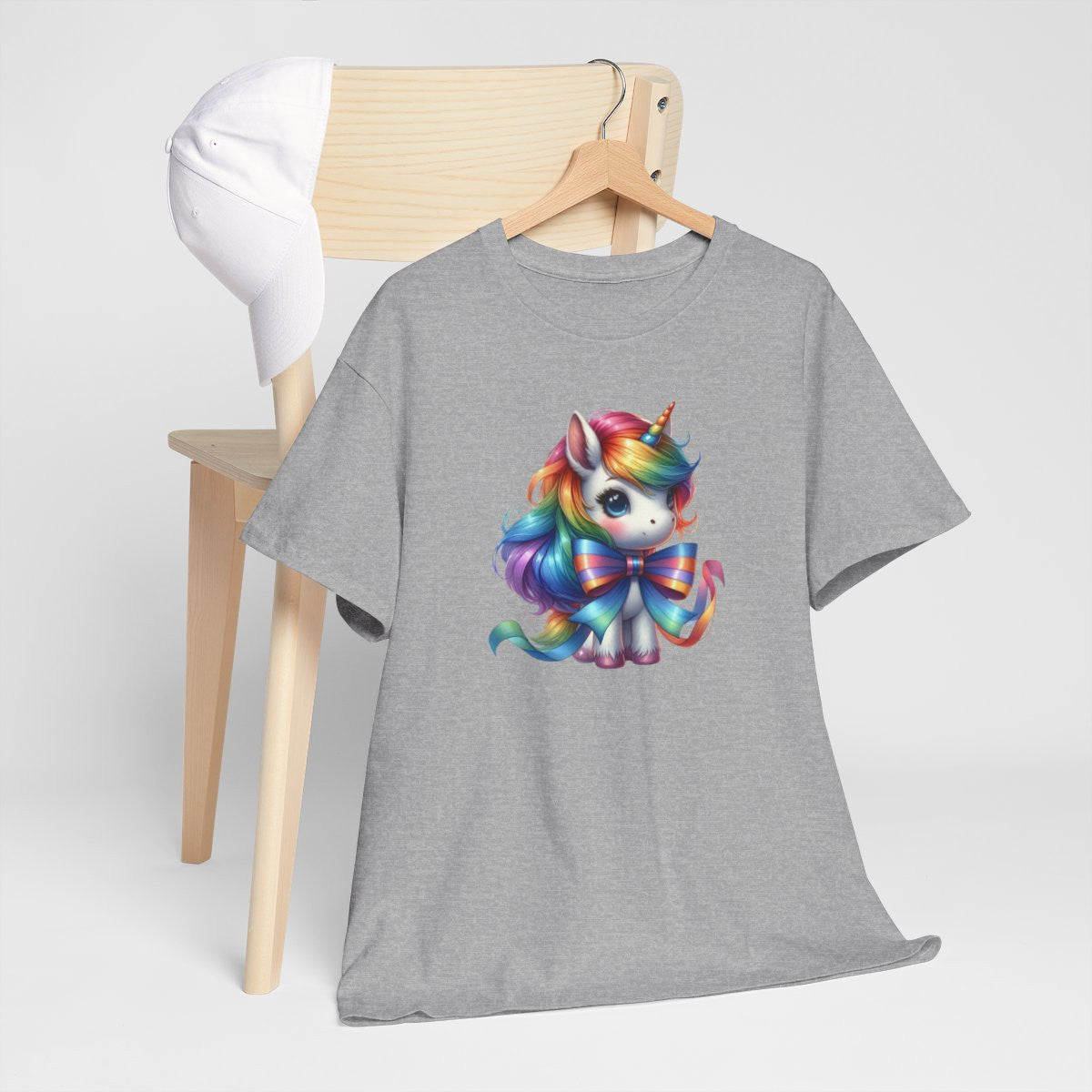 T-shirt Femme Licorne avec Ruban – Design Féminin et Magique