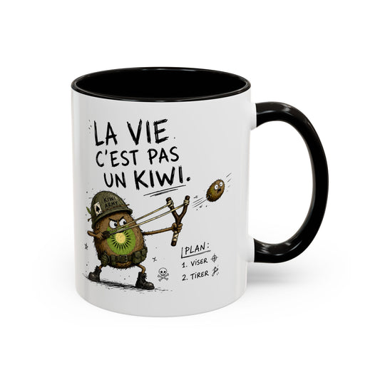 Tasse La Vie C’est Pas Un Kiwi – Mug Humour Kiwi Soldat – Cadeau Original Homme Femme 325ml