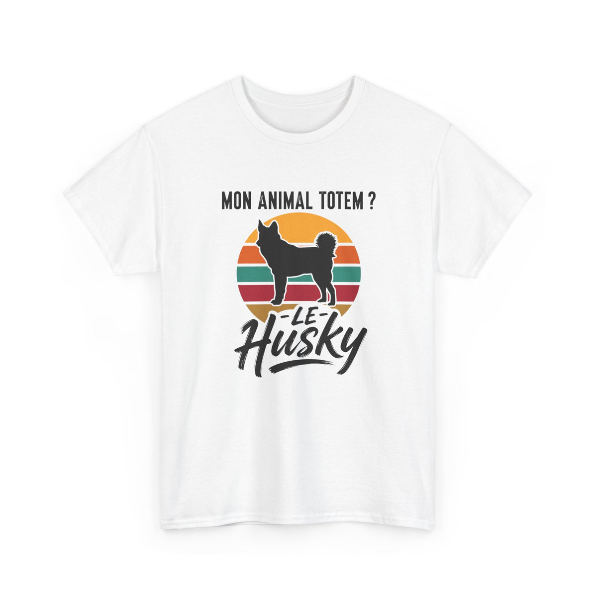 T-Shirt Husky Homme et Femme – Cadeau Amoureux des Chiens – Passion Husky Sibérien – Idée Cadeau Maître Maîtresse Chien