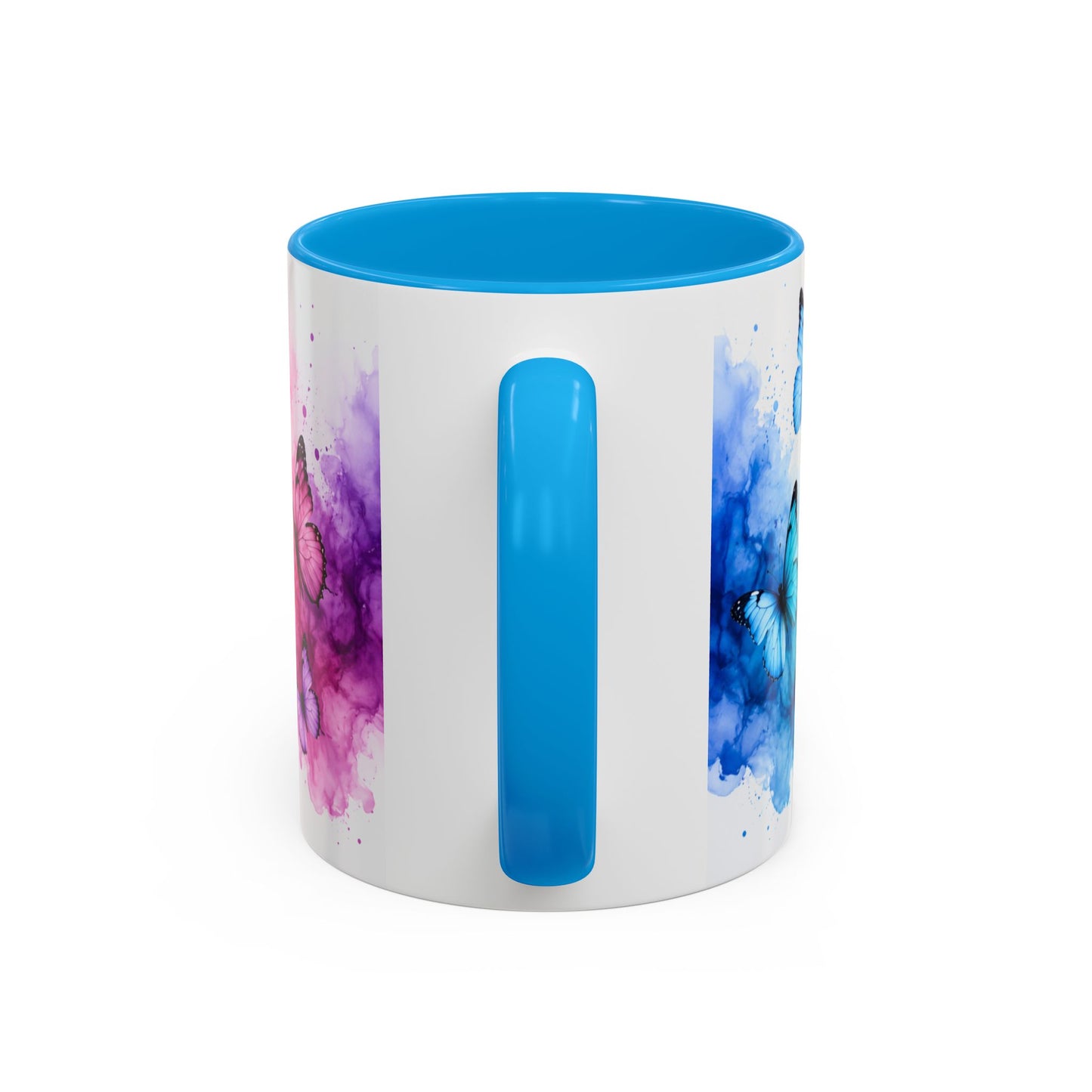 Tasse Papillons Colorés – Mug Aquarelle Artistique et Multicolore – Cadeau Nature et Féerie 325ml