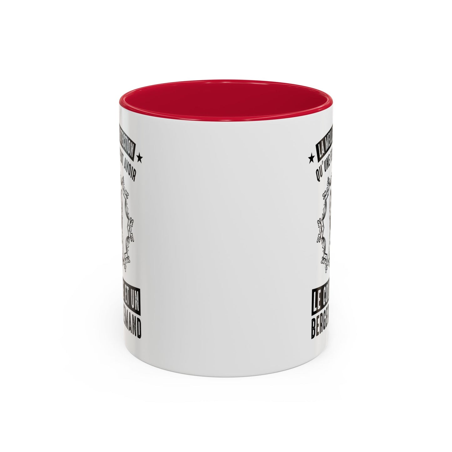 Mug Berger Allemand pour Femme – Tasse Humour Chien – Cadeau Maîtresse et Amoureuse des Bergers Allemands – Idée Cadeau Femme Passionnée de Chiens – 325 ml Noir Bleu Rouge