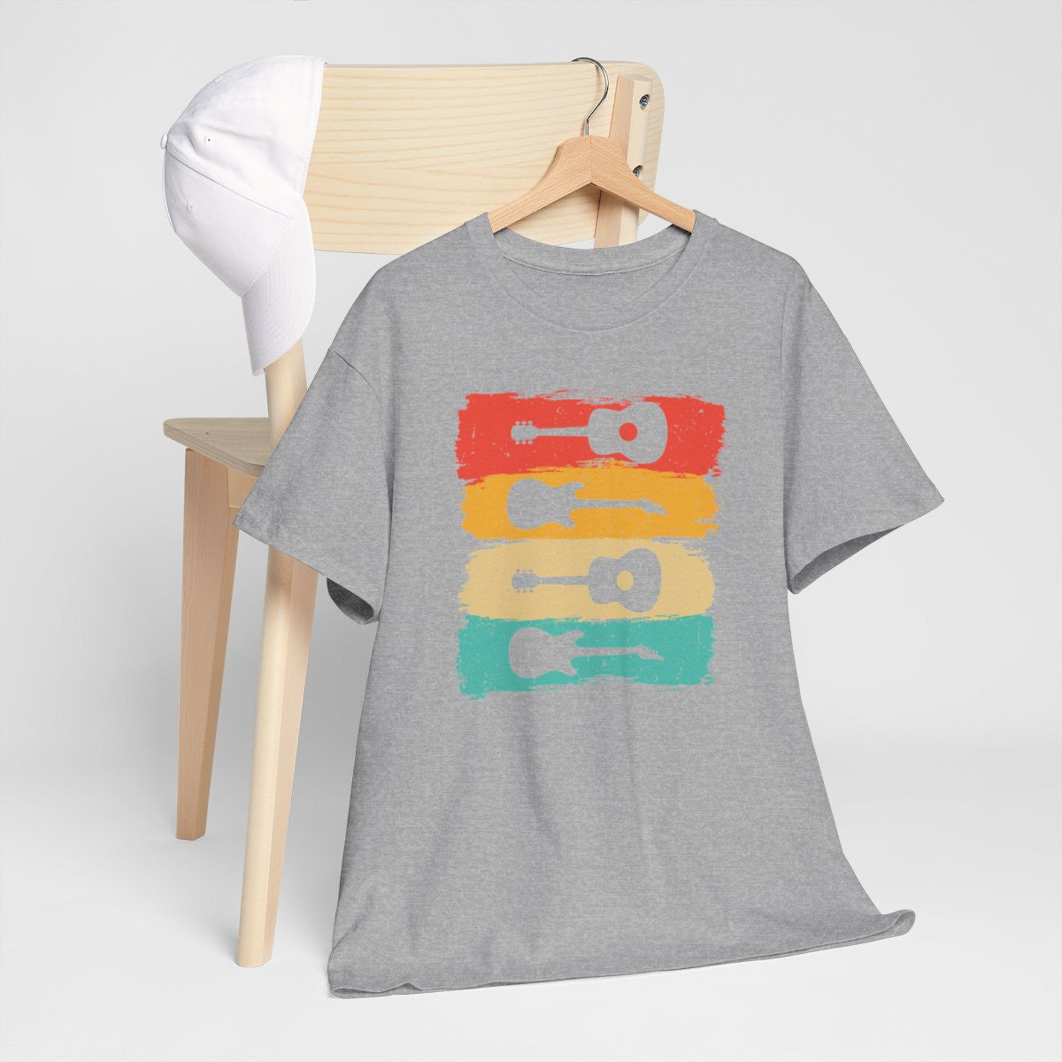 T-shirt Design Guitare – Passion Musicale pour Homme et Femme